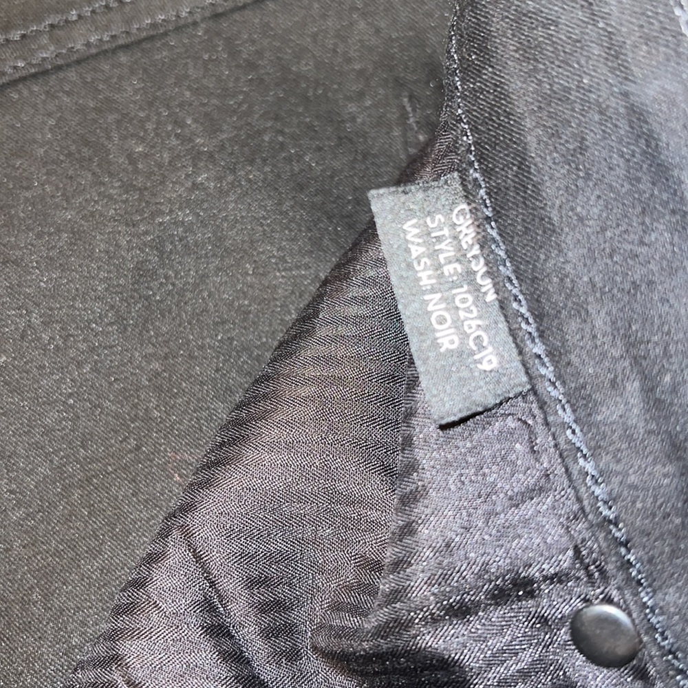 Monfrère Greyson Noir Coated Japanese Black Slim Denim Men Sz 31 - Picture 10 of 14
